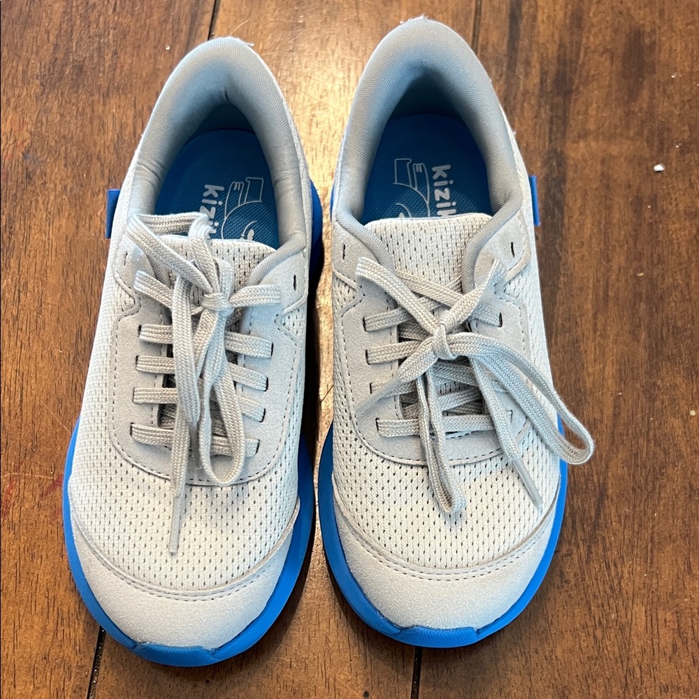 Kizik Kids Sneakers - Gray and Blue